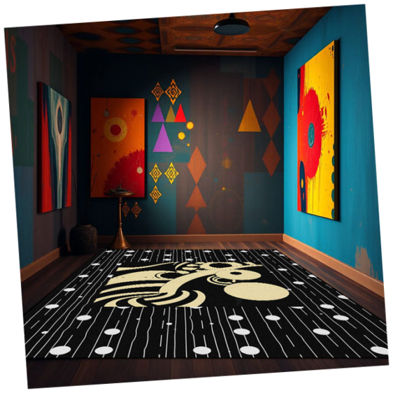 Teppich mit rutschfester Unterseite 150 x 200 cm 