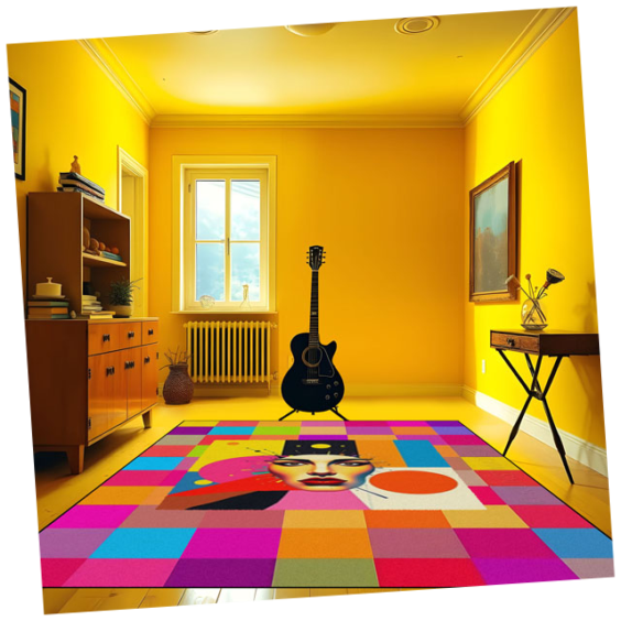 Teppich mit rutschfester Unterseite 150 x 200 cm 