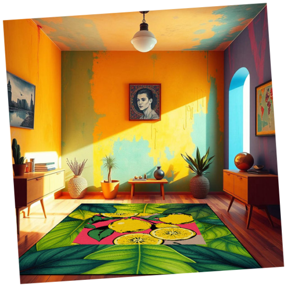 Teppich mit rutschfester Unterseite 150 x 200 cm 